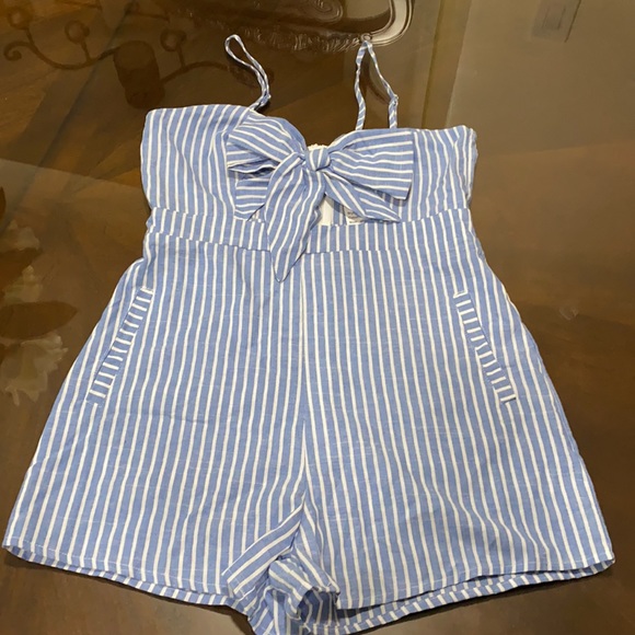 Brand new pinstripe romper from Shein